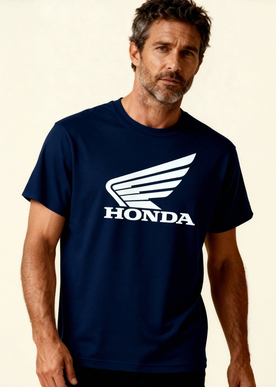 Honda Navy Classic Wings T-Shirt