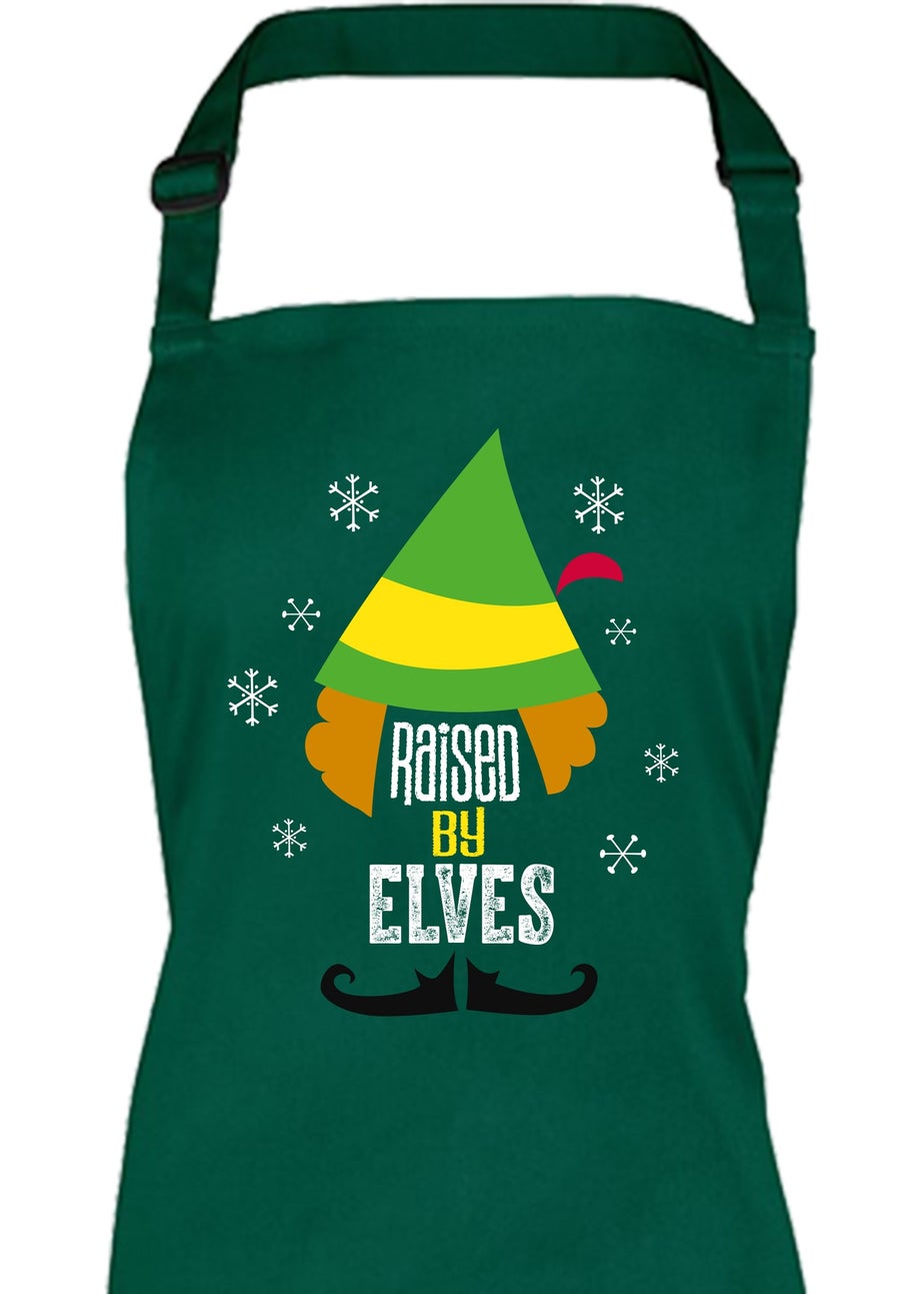 Spiral Galaxy Elf Raised By Elves Green Apron