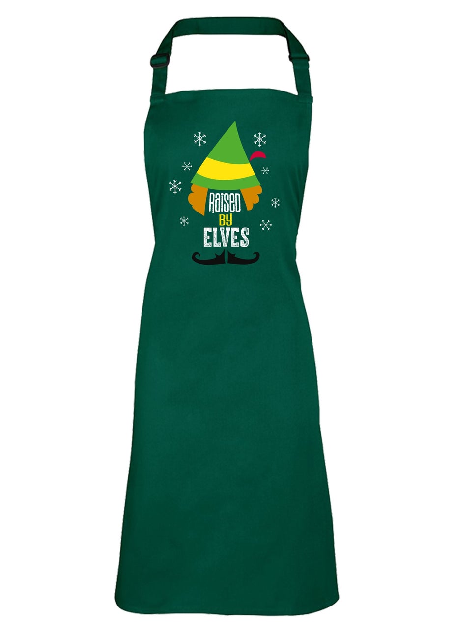 Spiral Galaxy Elf Raised By Elves Green Apron