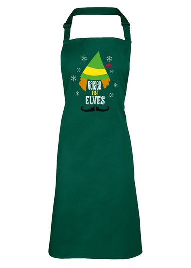 Spiral Galaxy Elf Raised By Elves Green Apron