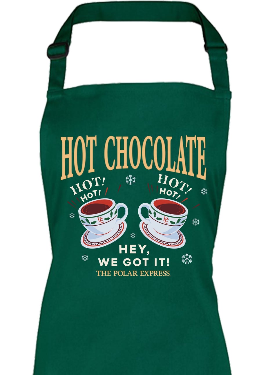 The Polar Express Hot Chocolate Green Apron