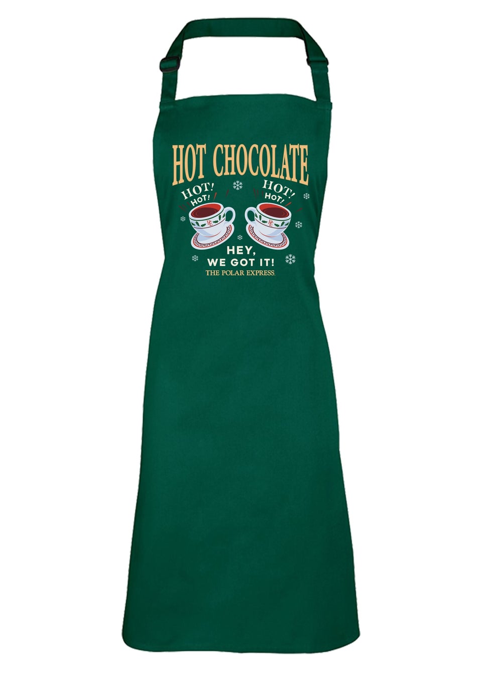 The Polar Express Hot Chocolate Green Apron