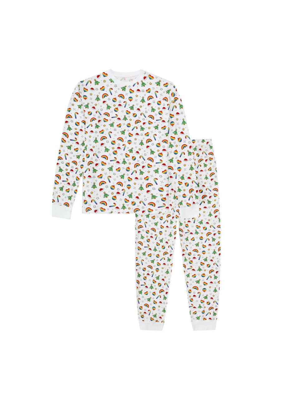 My Christmas Pyjamas White Christmas Full Of Pride Children's Two-Piece Long Matching Pyjama Set (18m-14yrs)