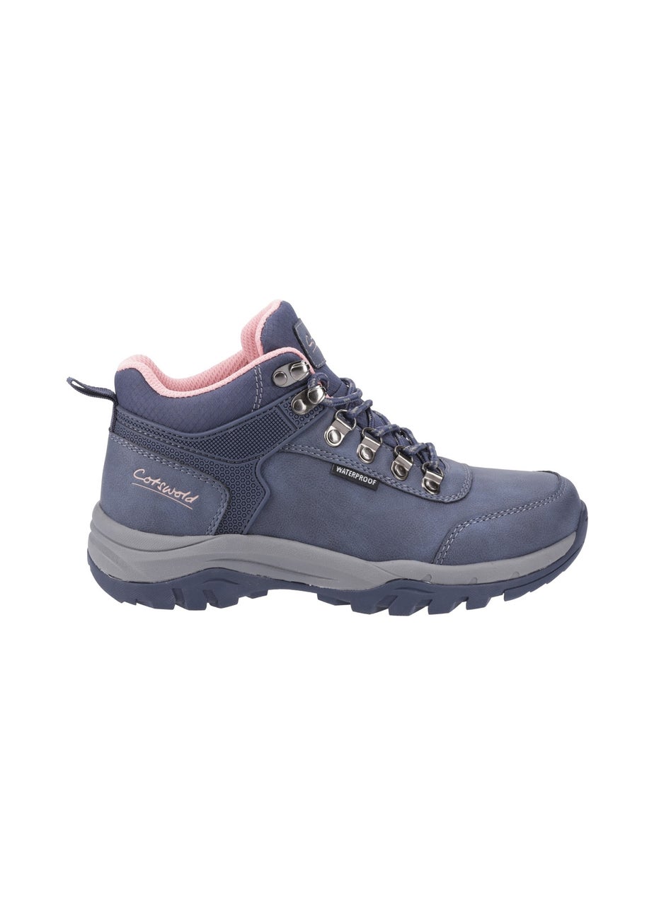 Cotswold Navy Overbury Hiking Boots