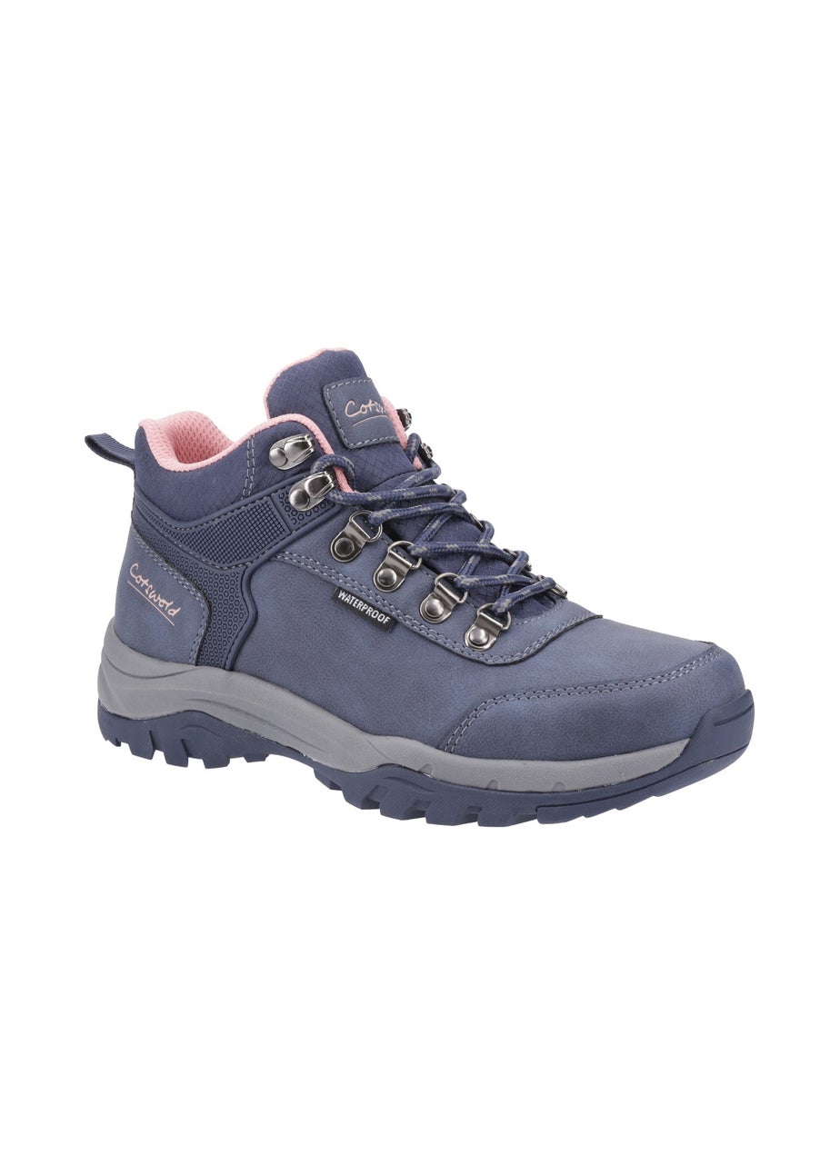 Cotswold Navy Overbury Hiking Boots