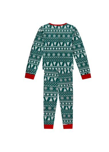 My Christmas Pyjamas Green Yuletide Two Piece Long Matching Pyjama Set