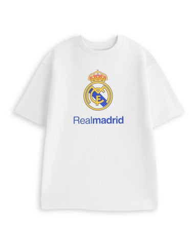Vanilla Underground Real Madrid Logo White Short Sleeve Long Leg Pyjama Set