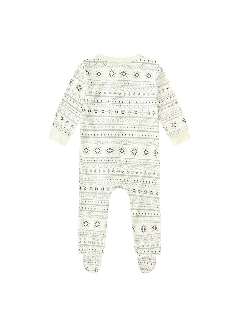 My Christmas Pyjamas Cream Snow White Baby's One-Piece Matching Pyjama Sleepsuit (Newborn-18m)