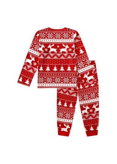 My Christmas Pyjamas Red Nativity Children's Two-Piece Long Matching Pyjama Set (18m-14yrs)