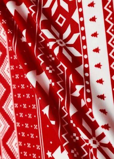 My Christmas Pyjamas Red Nativity Children's Two-Piece Long Matching Pyjama Set (18m-14yrs)