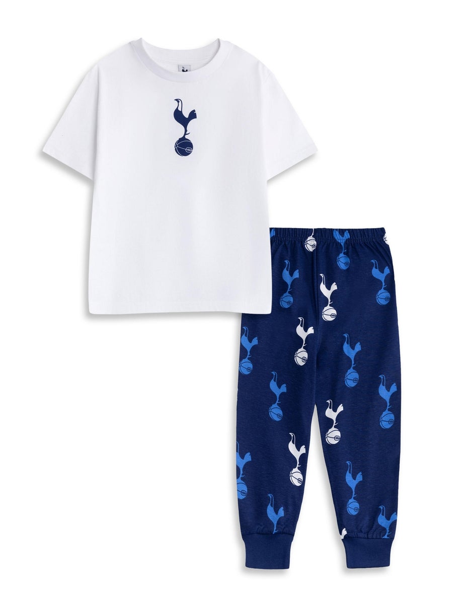 Vanilla Underground Tottenham Hotspur Logo Kids Short Sleeve Long Leg Pyjama Set (18mnths - 14 yrs)