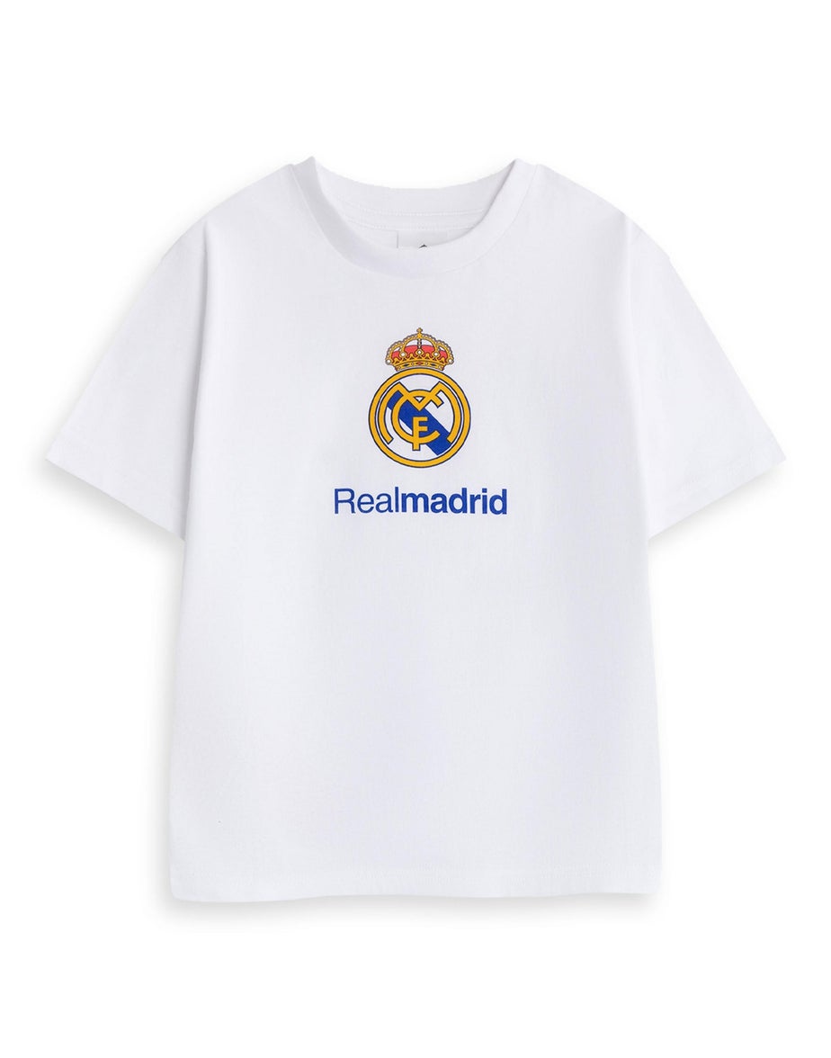 Vanilla Underground Real Madrid Logo Kids Short Sleeve Long Leg Pyjama Set (18mnths - 14 yrs)