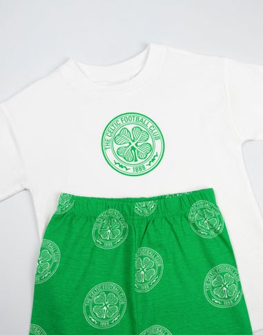 Vanilla Underground Celtic Logo Kids Green Short Sleeve Long Leg Pyjama Set (18mnths - 14 yrs)