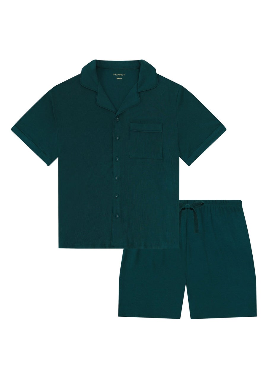 My Christmas Pyjamas Emerald Green Midnight Jewel Two-Piece Short Matching Pyjama Set