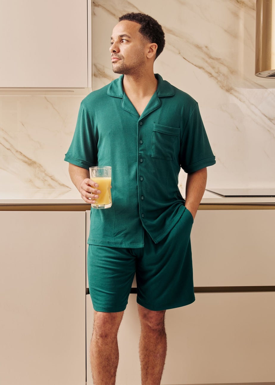 My Christmas Pyjamas Emerald Green Midnight Jewel Two-Piece Short Matching Pyjama Set