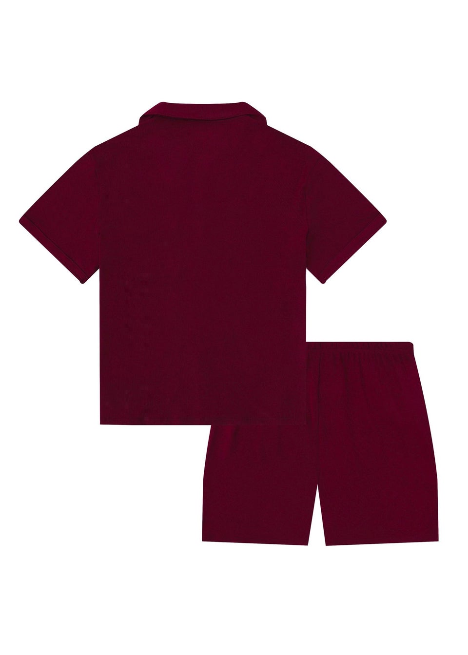 My Christmas Pyjamas Rich Burgundy Midnight Jewel Two-Piece Short Matching Pyjama Set