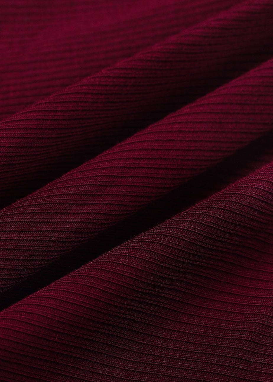 My Christmas Pyjamas Rich Burgundy Midnight Jewel Two-Piece Long Matching Pyjama Set