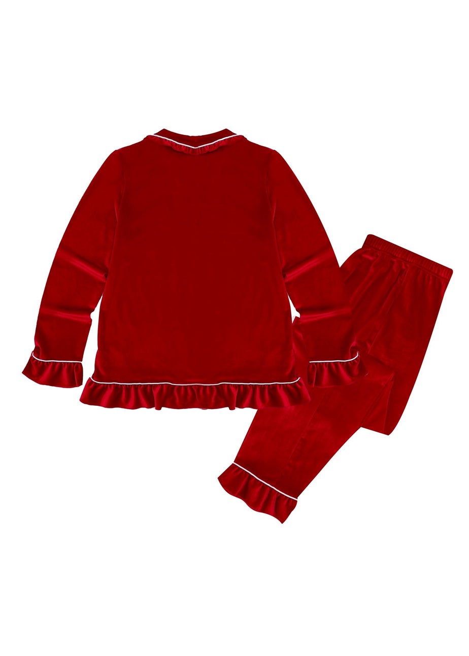 My Christmas Pyjamas Red Velvet Rouge Two-Piece Long Matching Pyjama Set
