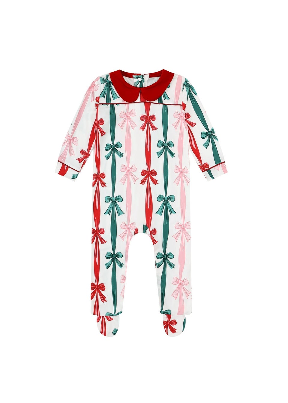 My Christmas Pyjamas White Sugar Plum Baby's One-Piece Matching Pyjama Sleepsuit (0m-18m)