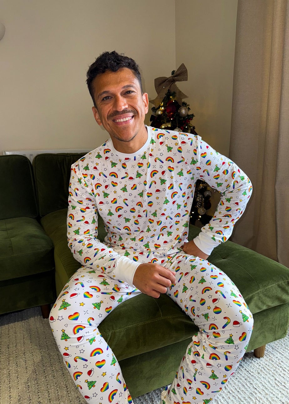 My Christmas Pyjamas White Christmas Full Of Pride Two Piece Long Matching Pyjama Set