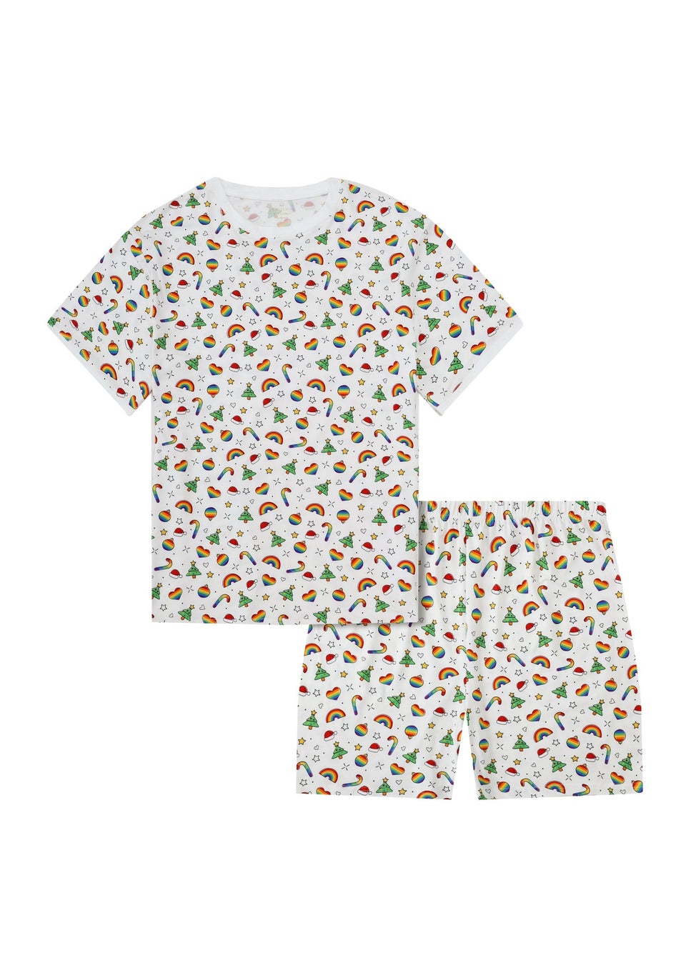 My Christmas Pyjamas White Christmas Full Of Pride Two Piece Short Matching Pyjama Set