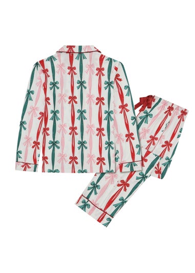 My Christmas Pyjamas White Sugar Plum Two-Piece Long Matching Pyjama Set
