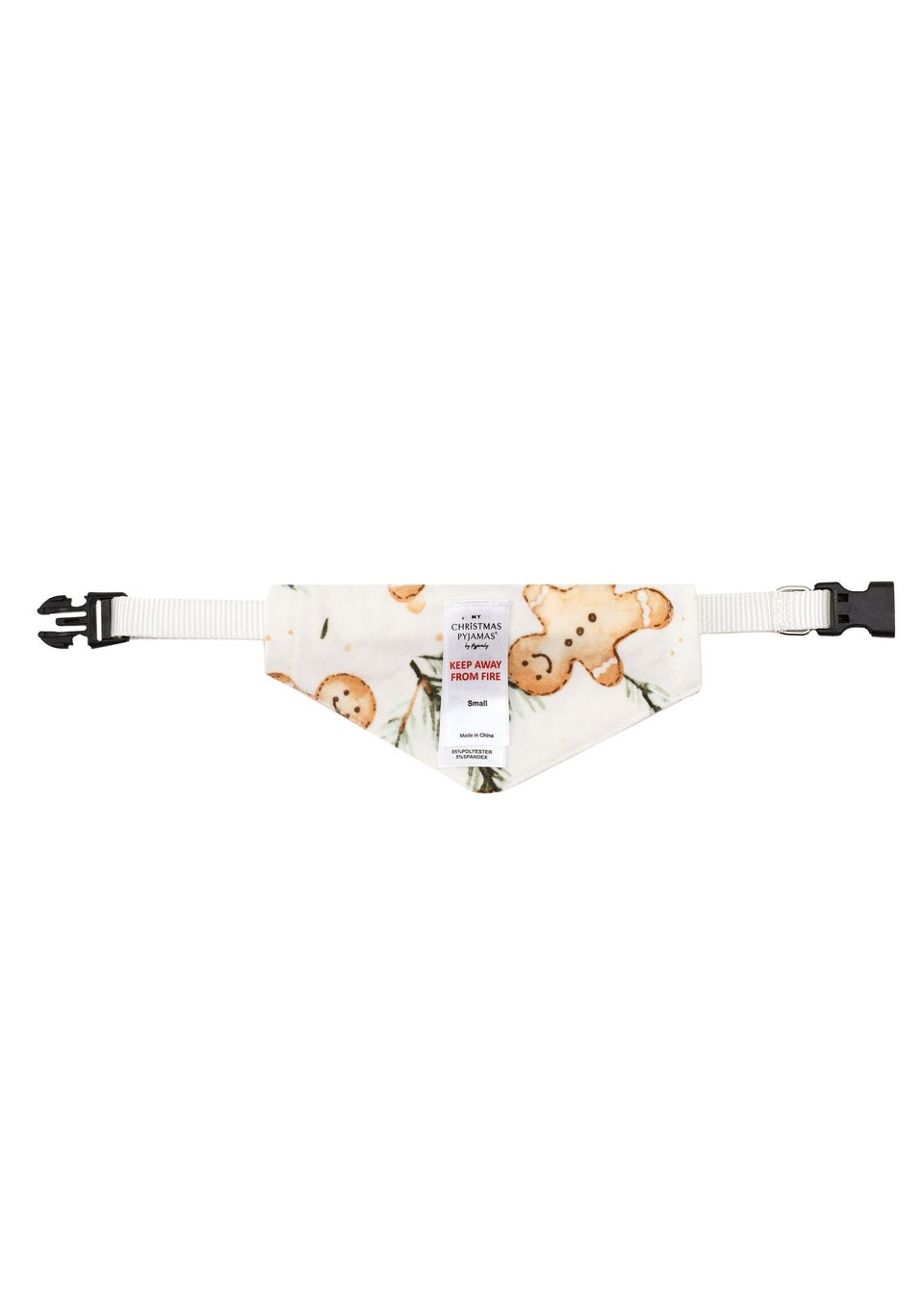 My Christmas Pyjamas White Gumdrop Buttons Pet Matching Bandana