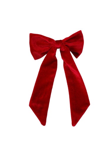 My Christmas Pyjamas Red Velvet Rouge Adult Matching Hair Bow