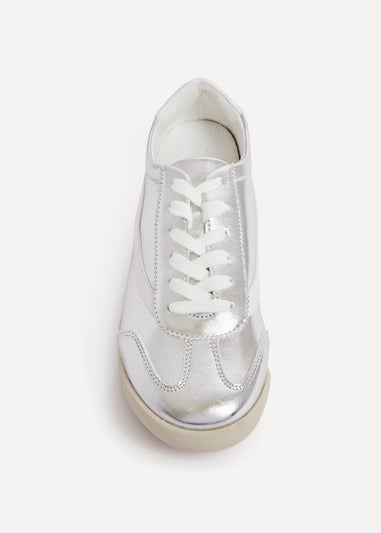 Linzi Flash Silver Retro Style Trainers