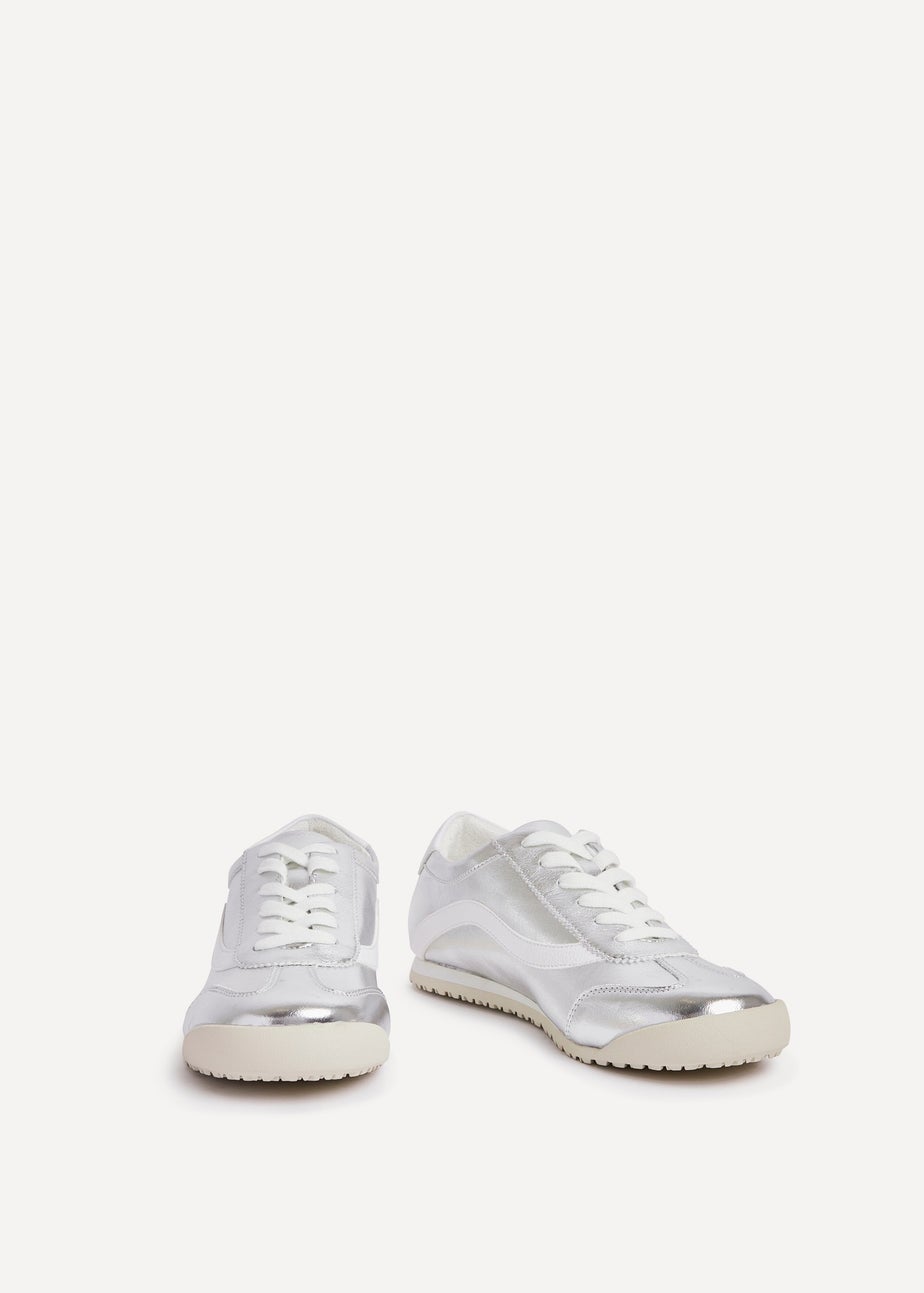 Linzi Flash Silver Retro Style Trainers