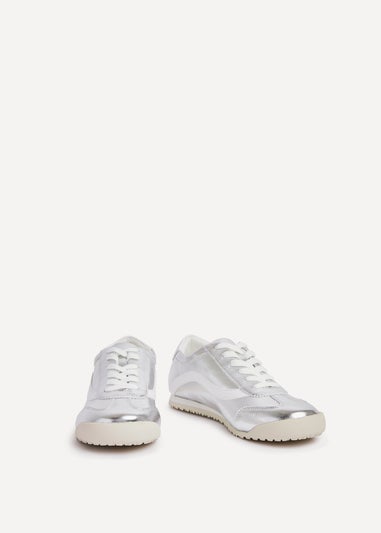 Linzi Flash Silver Retro Style Trainers