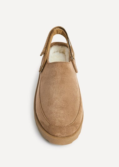 Linzi Teddy Chestnut Slip-On Slingback Clog