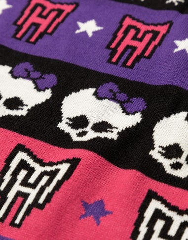 Vanilla Underground Monster High Adult Purple Christmas Jumper
