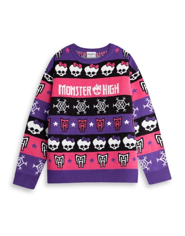 Vanilla Underground Monster High Adult Purple Christmas Jumper