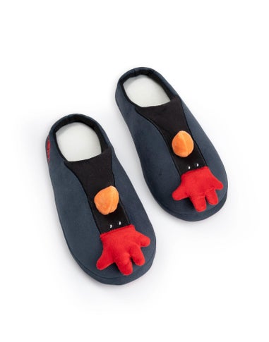Vanilla Underground Wallace And Gromit Black Mule Slippers