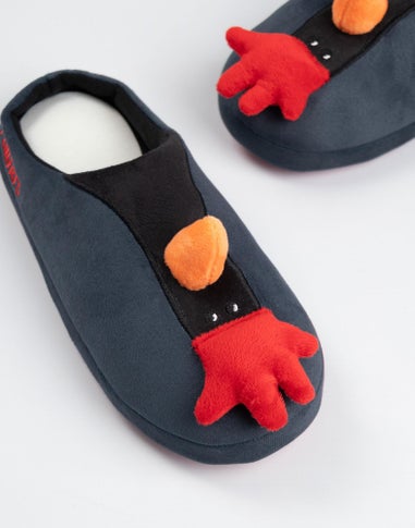 Vanilla Underground Wallace And Gromit Black Mule Slippers