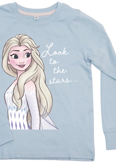 Disney Frozen Look to The Stars Girls Blue Graphic Pyjamas (3-8 Years)
