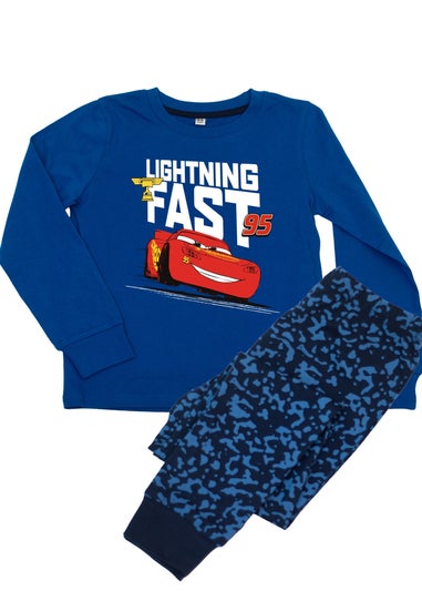 Disney Cars Lightning Fast Boys Blue Graphic Pyjamas (3-8 Years)