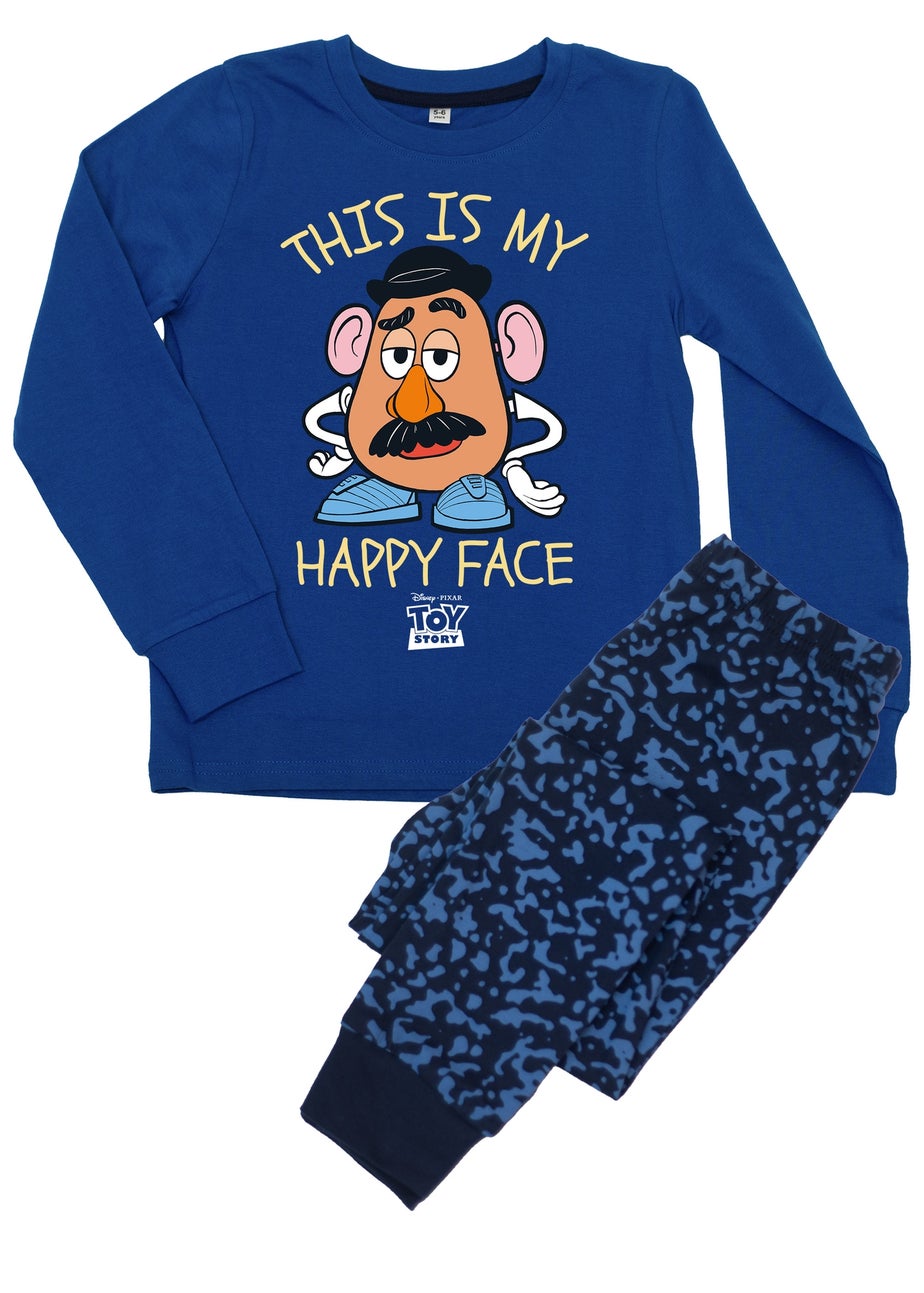 Disney Toy Story This Is My Happy Face Boys Blue Graphic Pyjamas (3-8 Years)