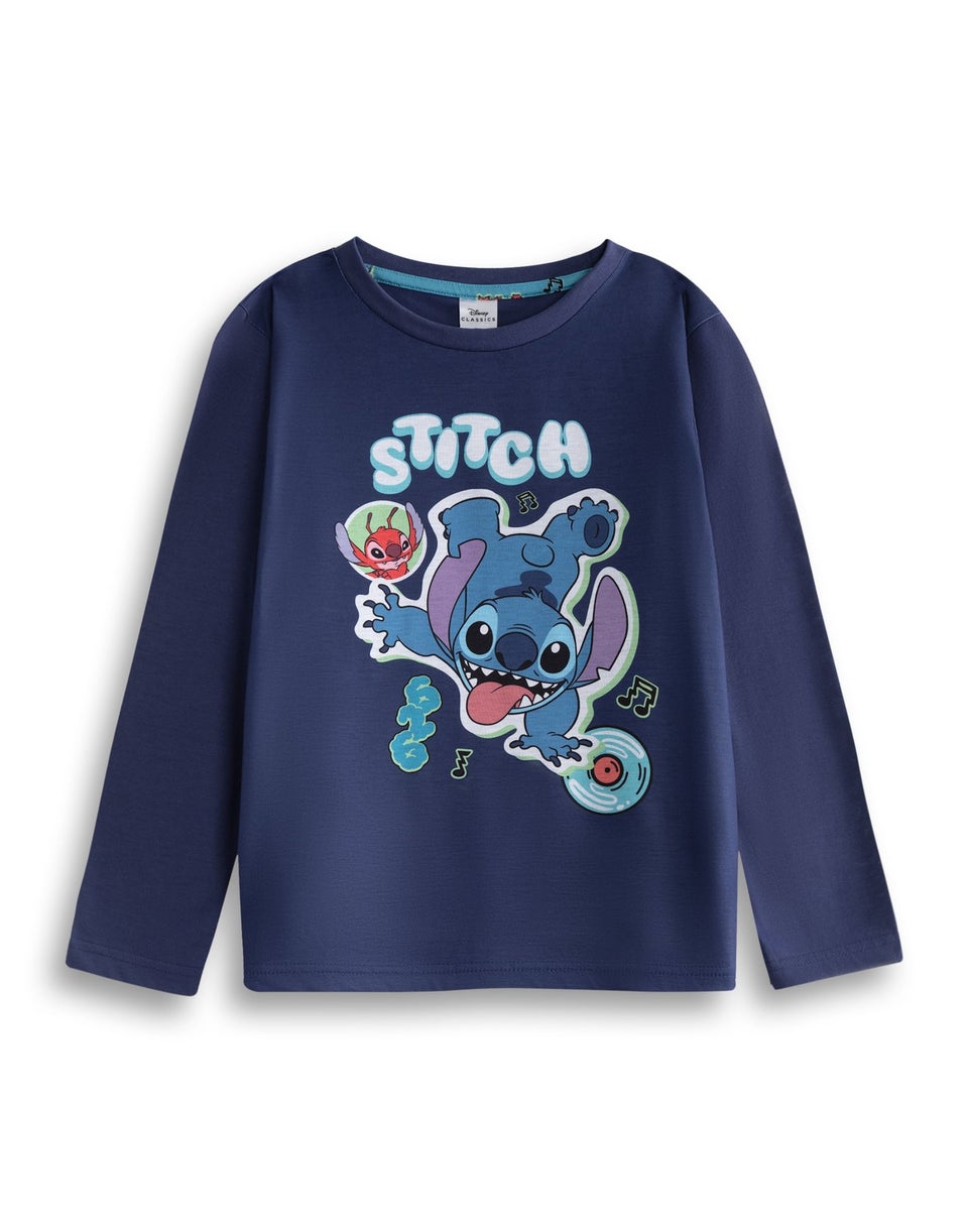 Vanilla Underground Lilo & Stitch Character Kids Navy Long Pyjama Set (2-8yrs)
