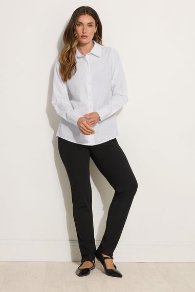 Long Tall Sally White Cotton Shirt