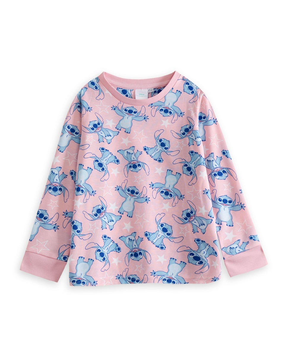 Vanilla Underground Disney Lilo & Stitch Kids Pink Pyjamas and Jumper (5-14yrs)
