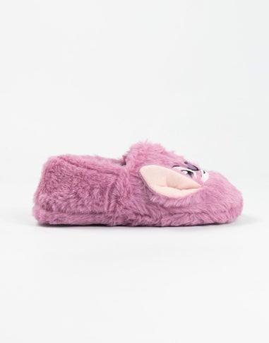 Vanilla Underground Disney Lilo & Stitch Kids Pink Loafer Slippers (Older 12-5)