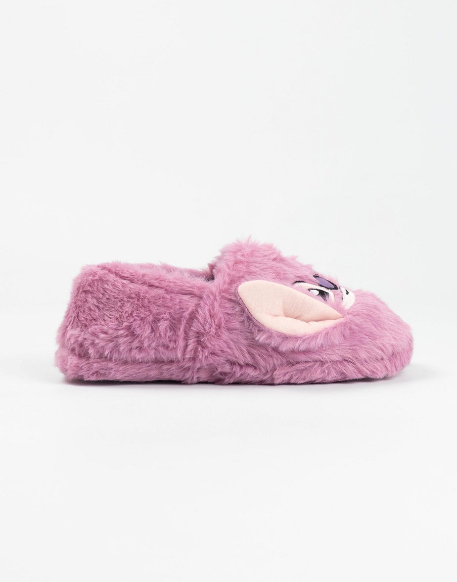 Vanilla Underground Disney Lilo & Stitch Kids Pink Loafer Slippers (Older 12-5)