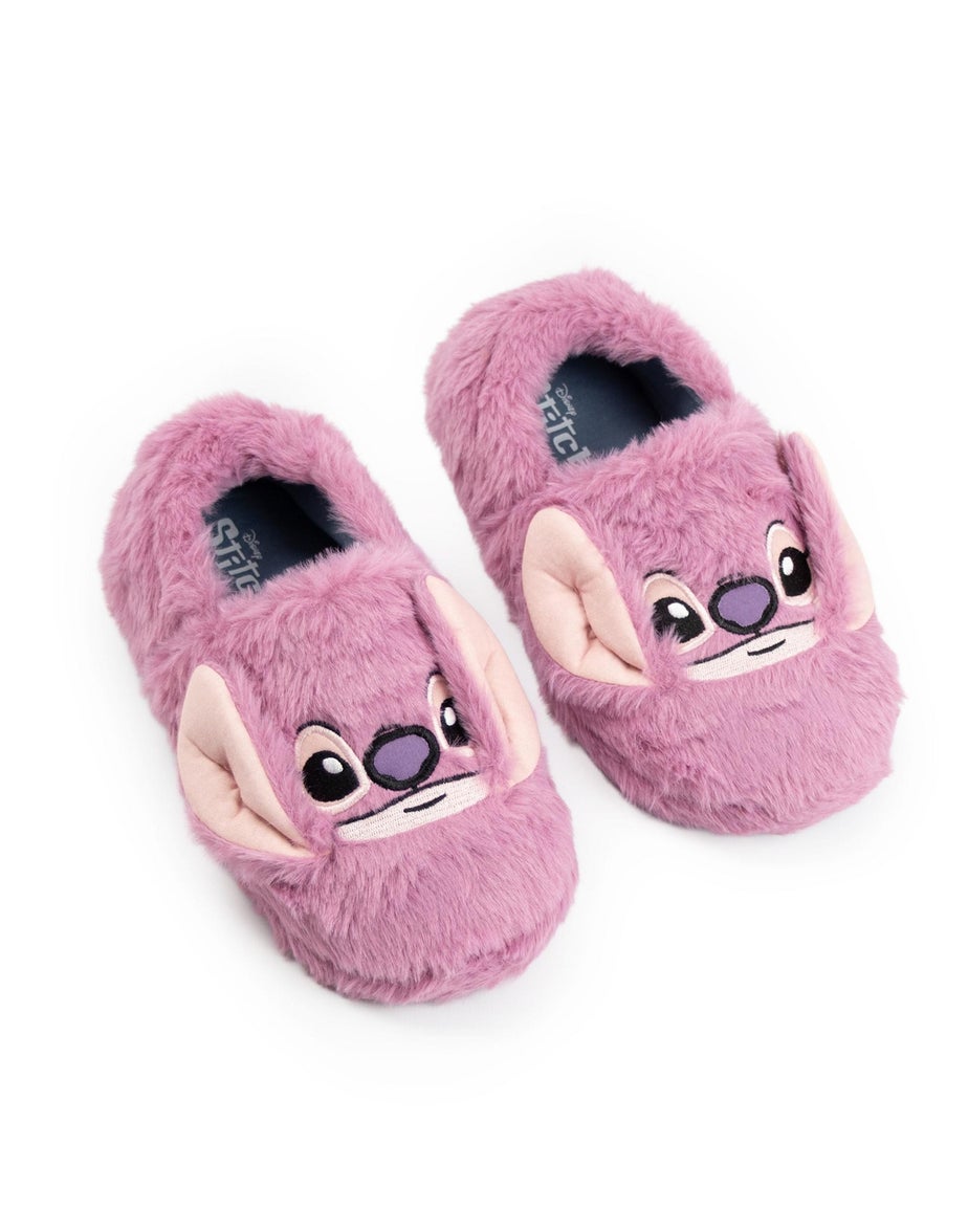 Vanilla Underground Disney Lilo & Stitch Kids Pink Loafer Slippers (Older 12-5)