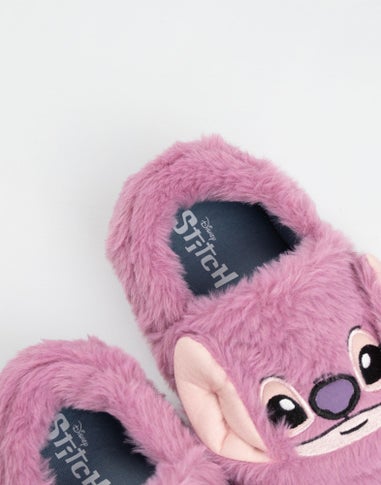 Vanilla Underground Disney Lilo & Stitch Kids Pink Loafer Slippers (Older 12-5)
