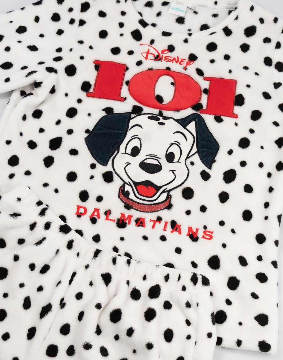Vanilla Underground 101 Dalmatians White W/Black Spots Pyjamas
