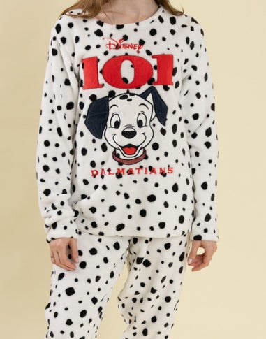Vanilla Underground 101 Dalmatians White W/Black Spots Pyjamas