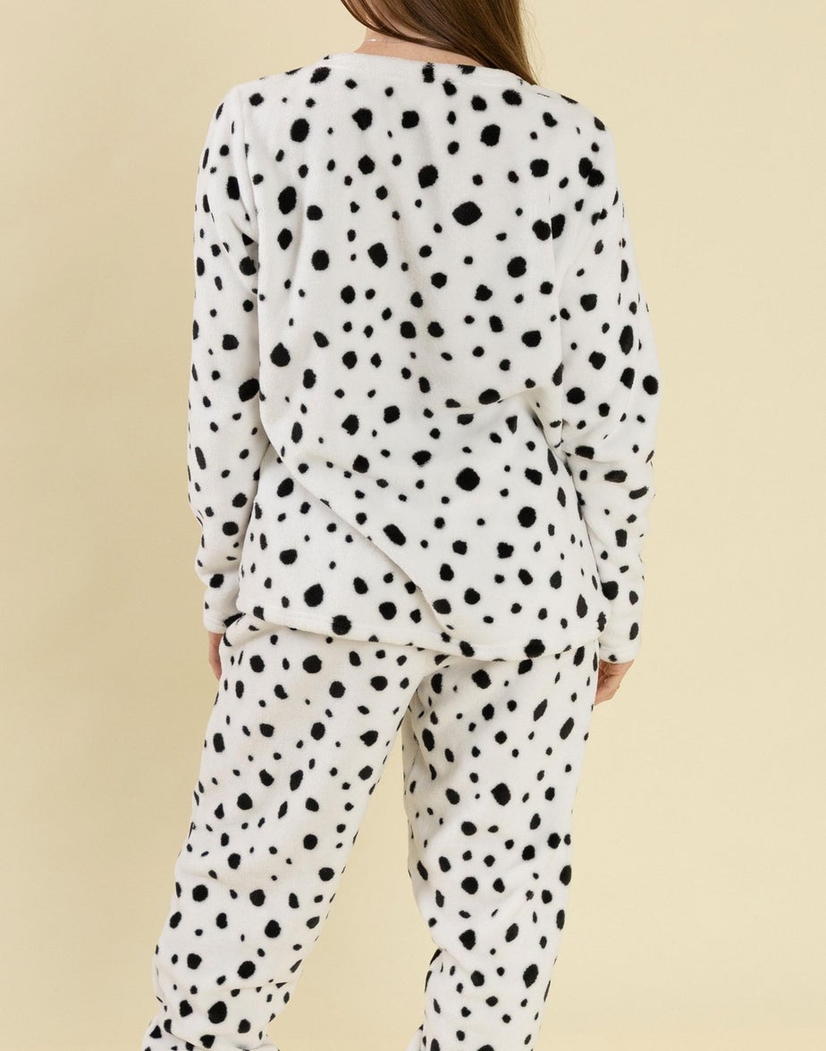 Vanilla Underground 101 Dalmatians White W/Black Spots Pyjamas