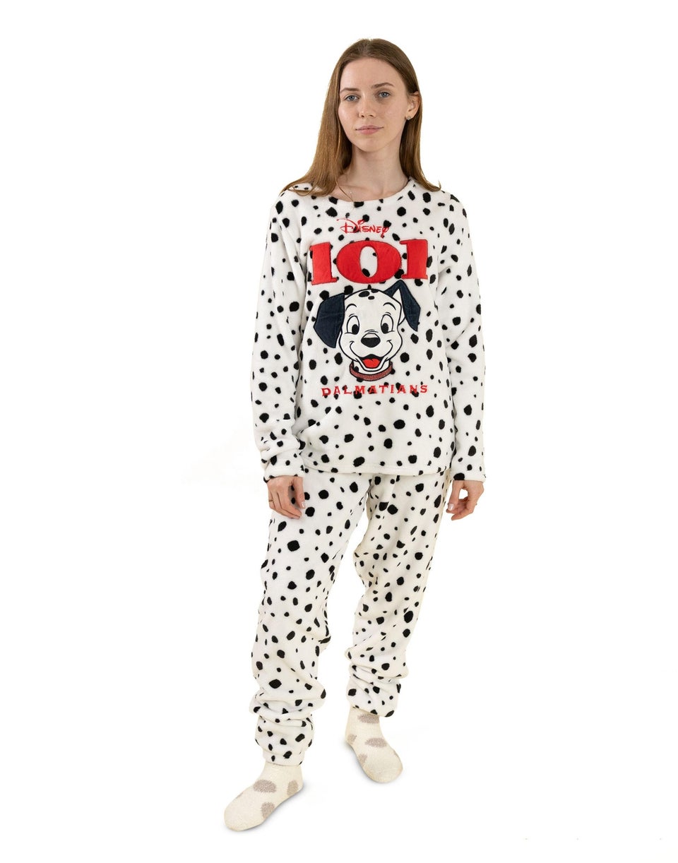 Vanilla Underground 101 Dalmatians White W/Black Spots Pyjamas